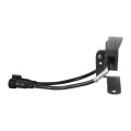 GLOBOSTAR® TREELIGHT-E  Κυρτή Μπάρα Φωτισμού Wall Washer για Φυτά - Δέντρα LED 3W 330lm 15° DC 24V Αδιάβροχο IP65 Θερμό Λευκό 2700K Dimmable - Γκρι Ανθρακί - Μ11 x Π3 x Υ8cm
