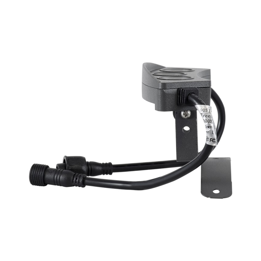 GLOBOSTAR® TREELIGHT-E  Κυρτή Μπάρα Φωτισμού Wall Washer για Φυτά - Δέντρα LED 3W 330lm 15° DC 24V Αδιάβροχο IP65 Θερμό Λευκό 2700K Dimmable - Γκρι Ανθρακί - Μ11 x Π3 x Υ8cm