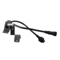 GLOBOSTAR® TREELIGHT-E  Κυρτή Μπάρα Φωτισμού Wall Washer για Φυτά - Δέντρα LED 3W 330lm 15° DC 24V Αδιάβροχο IP65 Θερμό Λευκό 2700K Dimmable - Γκρι Ανθρακί - Μ11 x Π3 x Υ8cm