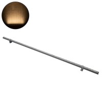 GLOBOSTAR® WASHER-STELLAR  Μπάρα Φωτισμού Wall Washer LED 12W 1080lm 30° DC 24V Αδιάβροχο IP65 Θερμό Λευκό 2700K Dimmable - Γκρι Ανθρακί - Μ100 x Π2 x Υ1.8cm