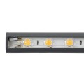 GLOBOSTAR® WASHER-STELLAR  Μπάρα Φωτισμού Wall Washer LED 12W 1080lm 30° DC 24V Αδιάβροχο IP65 Θερμό Λευκό 2700K Dimmable - Γκρι Ανθρακί - Μ100 x Π2 x Υ1.8cm