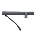 GLOBOSTAR® WASHER-STELLAR  Μπάρα Φωτισμού Wall Washer LED 12W 1020lm 30° DC 24V Αδιάβροχο IP65 Πολύχρωμο RGBW Dimmable DMX512 - Γκρι Ανθρακί - Μ100 x Π3.2 x Υ3cm