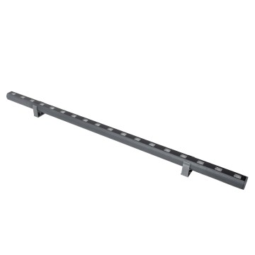 GLOBOSTAR® WASHER-PANDA  Μπάρα Φωτισμού Wall Washer LED 18W 1620lm 15° DC 24V Αδιάβροχο IP65 Πορτοκαλί 2200K Dimmable - Γκρι Ανθρακί - Μ100 x Π4 x Υ3.5cm