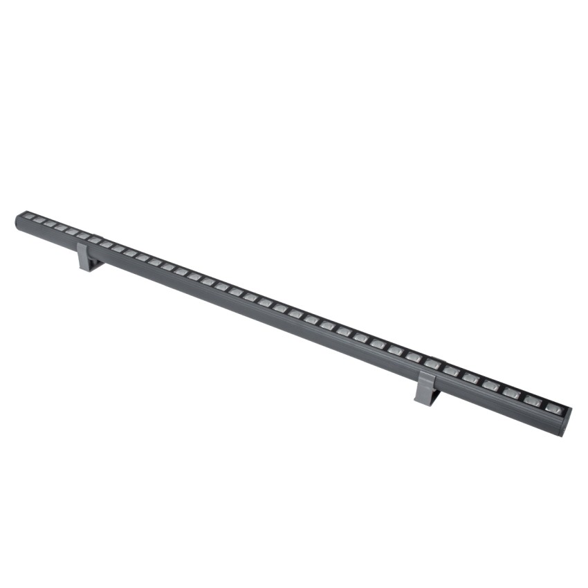 WASHER-PANDA  Μπάρα Φωτισμού Ultra Slim Wall Washer LED 36W 3060lm 15° DC 24V Αδιάβροχο IP67 Μ100 x Π4 x Υ3.5cm Αρχιτεκτονικό Πορτοκαλί 2200K - Γκρι Ανθρακί