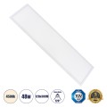 Χωνευτό LED Panel Milky Super Slim 120x30cm 48W 4560lm 120° CRI≥80Ra UGR<19 AC 220-240V IP20 Μ120 x Π30 x Υ1.5cm - Φυσικό Λευκό 4500K - TÜV Certified Driver