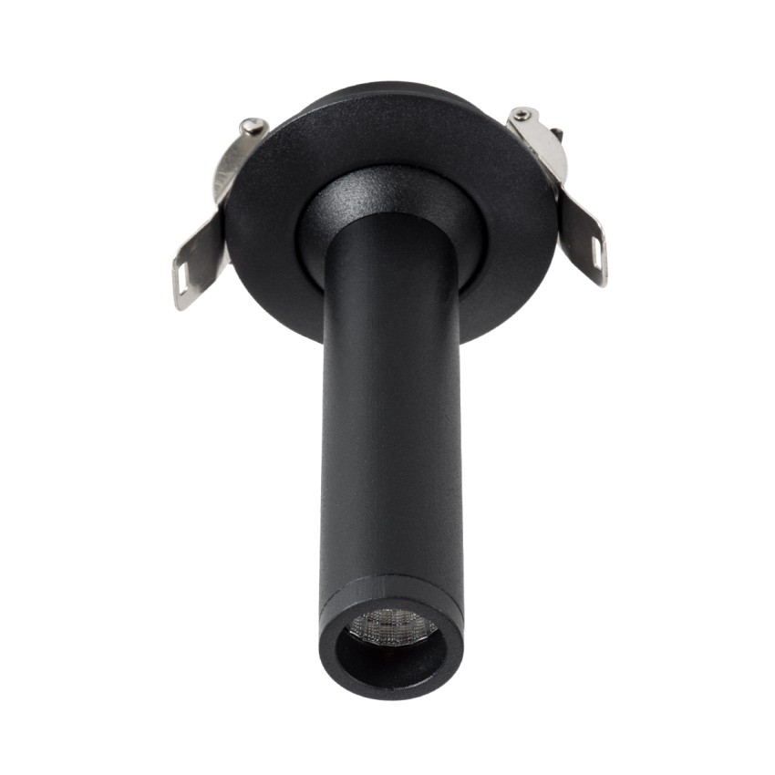 DALE  Χωνευτό LED Κινούμενο Spot Downlight TrimLess Φ6.4cm 5W 500lm 36° AC 220-240V IP20 Φ6.4cm x Υ10cm - Στρόγγυλο - Μαύρο - Θερμό Λευκό 2700K - Bridgelux COB - TÜV Certified Driver