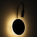 GLOBOSTAR® GOOSE  Μοντέρνο Φωτιστικό Τοίχου - Απλίκα Ξενοδοχείου Reading Light με Φορτιστή USB 3A LED 6W 600lm 36° & 360° AC 220-240V IP20 Φυσικό Λευκό 4500K - CREE XPE & Lumileds SMD Chip & TÜV SÜD Driver - Γκρι Ανθρακί Ματ - Μ15.5 x Π15 x Υ3