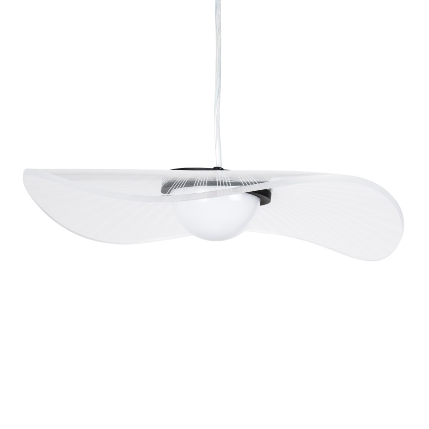 GLOBOSTAR® ACRYLICA  Μοντέρνο Κρεμαστό Φωτιστικό Οροφής LED 20W 2240lm 360° AC 220-240V IP20 Ρυθμιζόμενο Λευκό CCT με On/Off 2700K/4500K/6000K - Lumileds SMD Chip - Διάφανο & Μαύρο Ματ - Μ40 x Π40 x Υ6.5cm