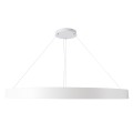 GLOBOSTAR® RA  Μοντέρνο Κρεμαστό Φωτιστικό Οροφής LED 100W 11020lm 120° AC 220-240V IP20 Ρυθμιζόμενο Λευκό CCT με Χειριστήριο από 2700K έως 6000K Dimmable - Lumileds SMD Chip - Λευκό Ματ - Μ120 x Π120 x Υ8cm