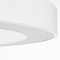 GLOBOSTAR® RA  Μοντέρνο Κρεμαστό Φωτιστικό Οροφής LED 100W 11020lm 120° AC 220-240V IP20 Ρυθμιζόμενο Λευκό CCT με Χειριστήριο από 2700K έως 6000K Dimmable - Lumileds SMD Chip - Λευκό Ματ - Μ120 x Π120 x Υ8cm