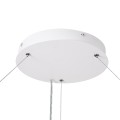 GLOBOSTAR® RA  Μοντέρνο Κρεμαστό Φωτιστικό Οροφής LED 100W 11020lm 120° AC 220-240V IP20 Ρυθμιζόμενο Λευκό CCT με Χειριστήριο από 2700K έως 6000K Dimmable - Lumileds SMD Chip - Λευκό Ματ - Μ120 x Π120 x Υ8cm