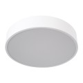 GLOBOSTAR® BURTON 61201-S Μοντέρνο Φωτιστικό Οροφής LED 67W 7370lm 120° AC 220-240V IP20 Ρυθμιζόμενο Λευκό CCT με Χειριστήριο από 2700K έως 6000K Dimmable - Lumileds SMD Chip - Λευκό Ματ - Μ40 x Π40 x Υ8cm