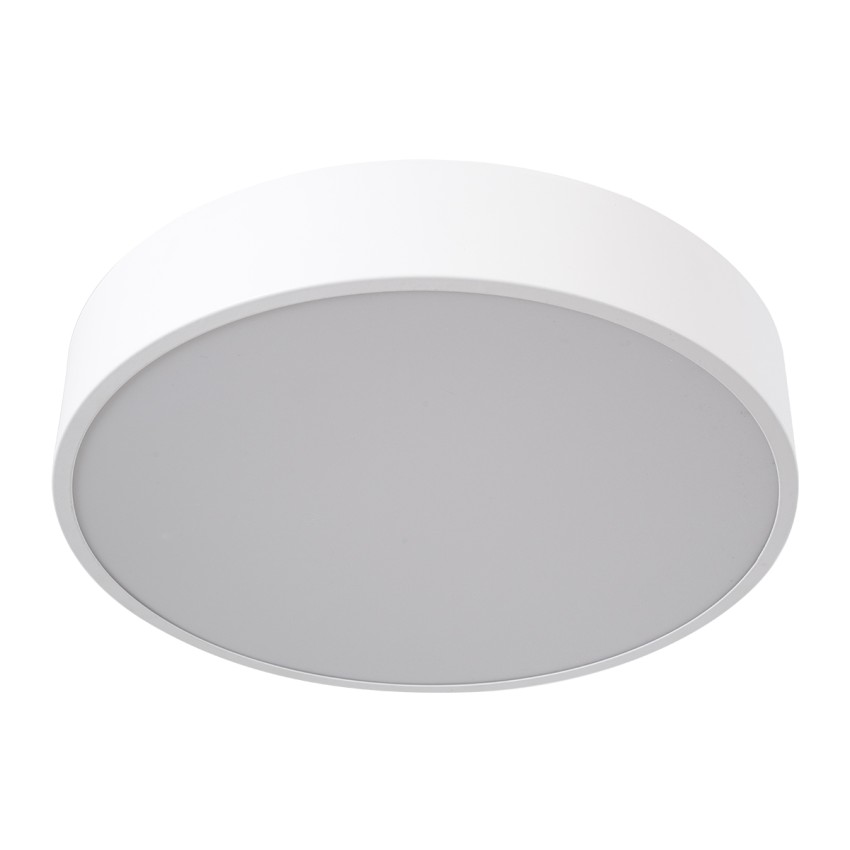 GLOBOSTAR® BURTON 61201-S Μοντέρνο Φωτιστικό Οροφής LED 67W 7370lm 120° AC 220-240V IP20 Ρυθμιζόμενο Λευκό CCT με Χειριστήριο από 2700K έως 6000K Dimmable - Lumileds SMD Chip - Λευκό Ματ - Μ40 x Π40 x Υ8cm
