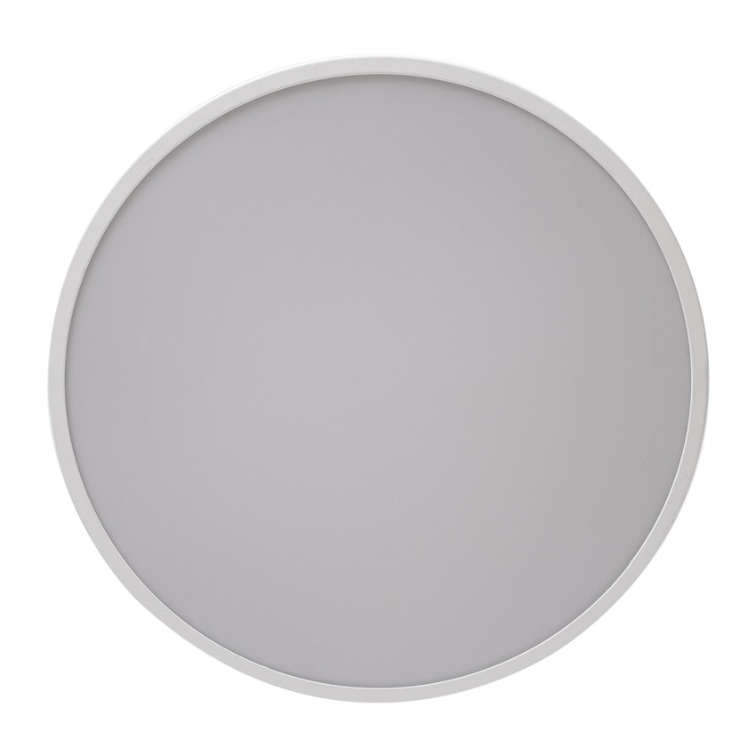 GLOBOSTAR® BURTON 61201-S Μοντέρνο Φωτιστικό Οροφής LED 67W 7370lm 120° AC 220-240V IP20 Ρυθμιζόμενο Λευκό CCT με Χειριστήριο από 2700K έως 6000K Dimmable - Lumileds SMD Chip - Λευκό Ματ - Μ40 x Π40 x Υ8cm