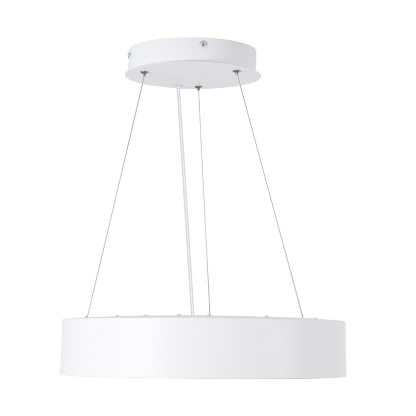 GLOBOSTAR® BURTON  Μοντέρνο Κρεμαστό Φωτιστικό Οροφής LED 67W 7370lm 120° AC 220-240V IP20 Ρυθμιζόμενο Λευκό CCT με Χειριστήριο από 2700K έως 6000K Dimmable - Lumileds SMD Chip - Λευκό Ματ - Μ40 x Π40 x Υ8cm
