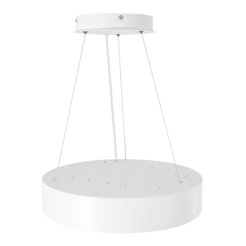 GLOBOSTAR® BURTON  Μοντέρνο Κρεμαστό Φωτιστικό Οροφής LED 67W 7370lm 120° AC 220-240V IP20 Ρυθμιζόμενο Λευκό CCT με Χειριστήριο από 2700K έως 6000K Dimmable - Lumileds SMD Chip - Λευκό Ματ - Μ40 x Π40 x Υ8cm
