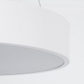 GLOBOSTAR® BURTON  Μοντέρνο Κρεμαστό Φωτιστικό Οροφής LED 67W 7370lm 120° AC 220-240V IP20 Ρυθμιζόμενο Λευκό CCT με Χειριστήριο από 2700K έως 6000K Dimmable - Lumileds SMD Chip - Λευκό Ματ - Μ40 x Π40 x Υ8cm