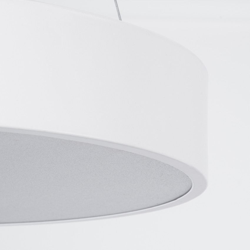 GLOBOSTAR® BURTON  Μοντέρνο Κρεμαστό Φωτιστικό Οροφής LED 67W 7370lm 120° AC 220-240V IP20 Ρυθμιζόμενο Λευκό CCT με Χειριστήριο από 2700K έως 6000K Dimmable - Lumileds SMD Chip - Λευκό Ματ - Μ40 x Π40 x Υ8cm