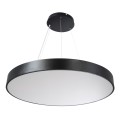 GLOBOSTAR® BURTON 61204-S Μοντέρνο Φωτιστικό Οροφής LED 100W 11020lm 120° AC 220-240V IP20 Ρυθμιζόμενο Λευκό CCT με Χειριστήριο από 2700K έως 6000K Dimmable - Lumileds SMD Chip - Μαύρο Ματ - Μ80 x Π80 x Υ8cm