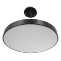 GLOBOSTAR® BURTON  Μοντέρνο Κρεμαστό Φωτιστικό Οροφής LED 100W 11020lm 120° AC 220-240V IP20 Ρυθμιζόμενο Λευκό CCT με Χειριστήριο από 2700K έως 6000K Dimmable - Lumileds SMD Chip - Μαύρο Ματ - Μ80 x Π80 x Υ8cm