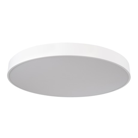 GLOBOSTAR® BURTON 61205-S Μοντέρνο Φωτιστικό Οροφής LED 100W 11020lm 120° AC 220-240V IP20 Ρυθμιζόμενο Λευκό CCT με Χειριστήριο από 2700K έως 6000K Dimmable - Lumileds SMD Chip - Λευκό Ματ - Μ80 x Π80 x Υ8cm