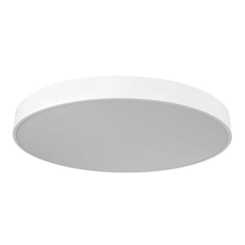 GLOBOSTAR® BURTON 61205-S Μοντέρνο Φωτιστικό Οροφής LED 100W 11020lm 120° AC 220-240V IP20 Ρυθμιζόμενο Λευκό CCT με Χειριστήριο από 2700K έως 6000K Dimmable - Lumileds SMD Chip - Λευκό Ματ - Μ80 x Π80 x Υ8cm