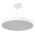 GLOBOSTAR® BURTON 61205-S Μοντέρνο Φωτιστικό Οροφής LED 100W 11020lm 120° AC 220-240V IP20 Ρυθμιζόμενο Λευκό CCT με Χειριστήριο από 2700K έως 6000K Dimmable - Lumileds SMD Chip - Λευκό Ματ - Μ80 x Π80 x Υ8cm