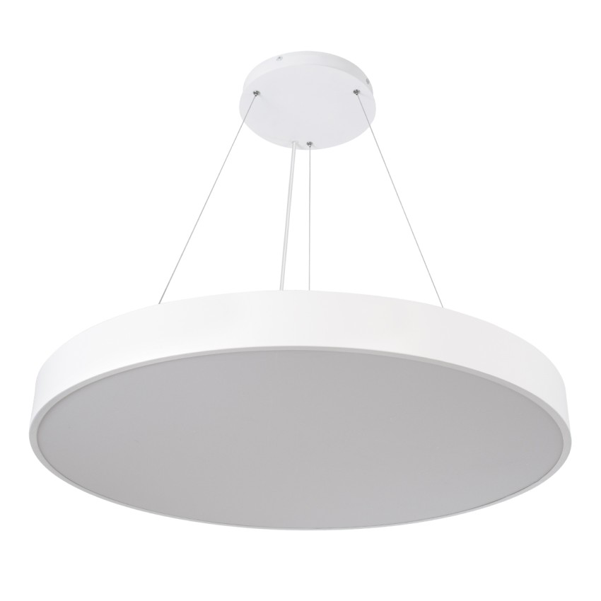 GLOBOSTAR® BURTON 61205-S Μοντέρνο Φωτιστικό Οροφής LED 100W 11020lm 120° AC 220-240V IP20 Ρυθμιζόμενο Λευκό CCT με Χειριστήριο από 2700K έως 6000K Dimmable - Lumileds SMD Chip - Λευκό Ματ - Μ80 x Π80 x Υ8cm