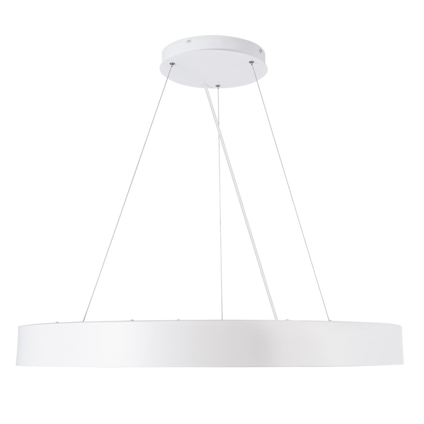 GLOBOSTAR® BURTON 61205-S Μοντέρνο Φωτιστικό Οροφής LED 100W 11020lm 120° AC 220-240V IP20 Ρυθμιζόμενο Λευκό CCT με Χειριστήριο από 2700K έως 6000K Dimmable - Lumileds SMD Chip - Λευκό Ματ - Μ80 x Π80 x Υ8cm