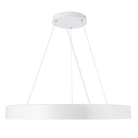 GLOBOSTAR® BURTON  Μοντέρνο Κρεμαστό Φωτιστικό Οροφής LED 100W 11020lm 120° AC 220-240V IP20 Ρυθμιζόμενο Λευκό CCT με Χειριστήριο από 2700K έως 6000K Dimmable - Lumileds SMD Chip - Λευκό Ματ - Μ80 x Π80 x Υ8cm