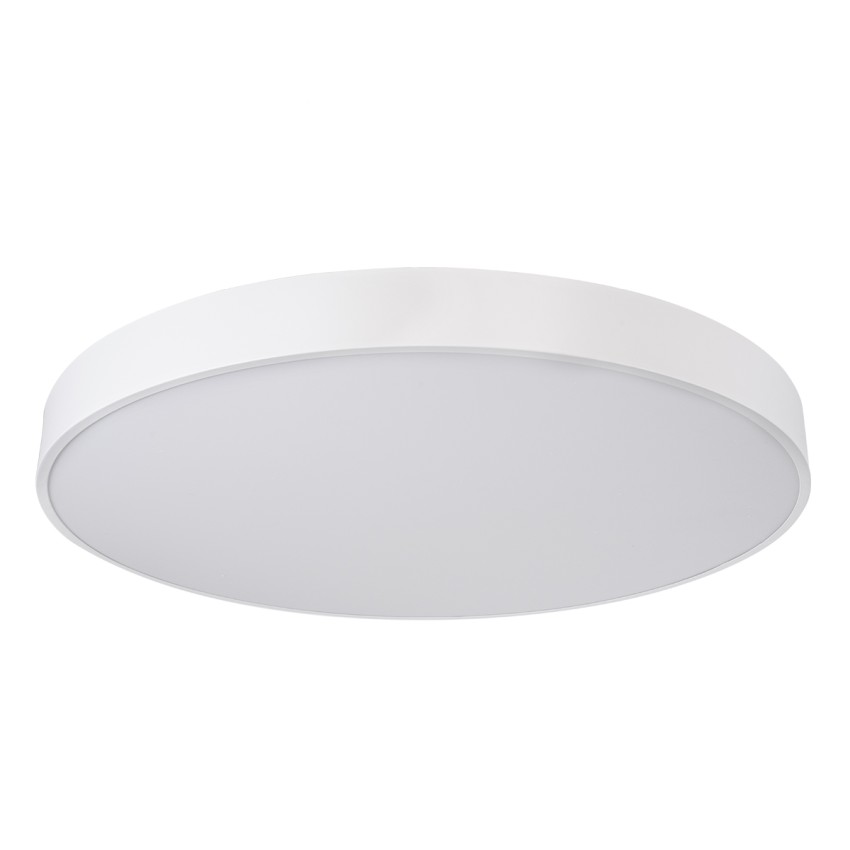 GLOBOSTAR® BURTON  Μοντέρνο Κρεμαστό Φωτιστικό Οροφής LED 100W 11020lm 120° AC 220-240V IP20 Ρυθμιζόμενο Λευκό CCT με Χειριστήριο από 2700K έως 6000K Dimmable - Lumileds SMD Chip - Λευκό Ματ - Μ80 x Π80 x Υ8cm