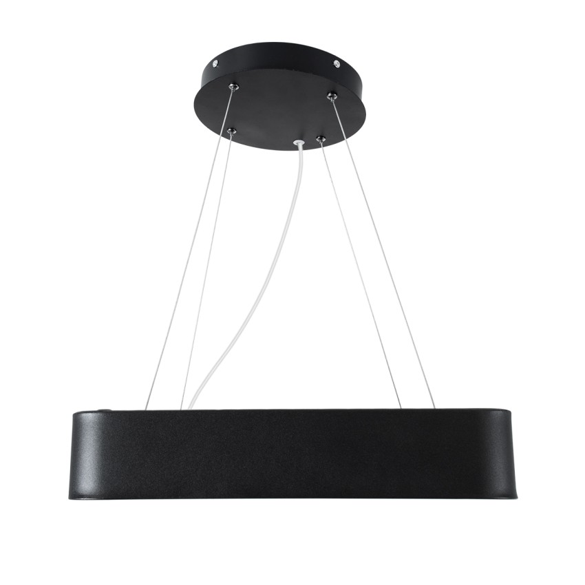 GLOBOSTAR® KAMALA -P Μοντέρνο Κρεμαστό Φωτιστικό Οροφής LED 67W 7705lm 120° AC 220-240V IP20 Ρυθμιζόμενο Λευκό CCT με Χειριστήριο από 2700K έως 6000K Dimmable - Lumileds SMD Chip - Μαύρο Ματ - Μ40 x Π40 x Υ8cm