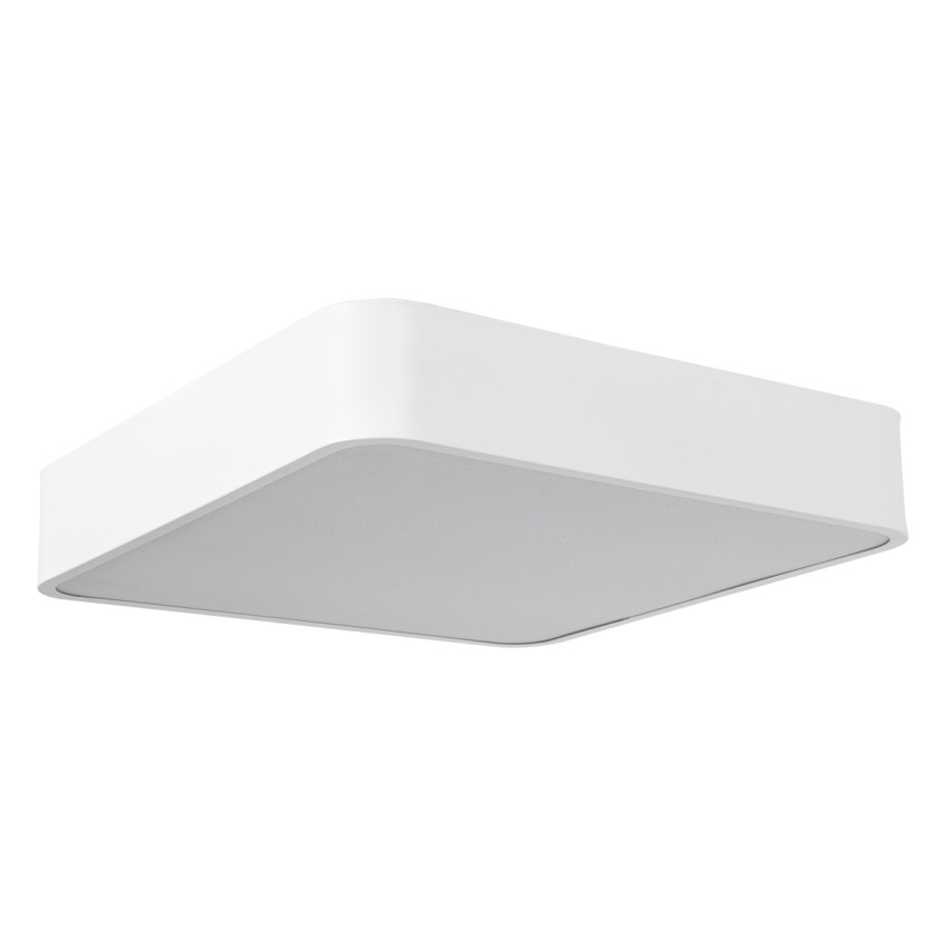 GLOBOSTAR® KAMALA 61207-S Μοντέρνο Φωτιστικό Οροφής LED 67W 7370lm 120° AC 220-240V IP20 Ρυθμιζόμενο Λευκό CCT με Χειριστήριο από 2700K έως 6000K Dimmable - Lumileds SMD Chip - Λευκό Ματ - Μ40 x Π40 x Υ8cm