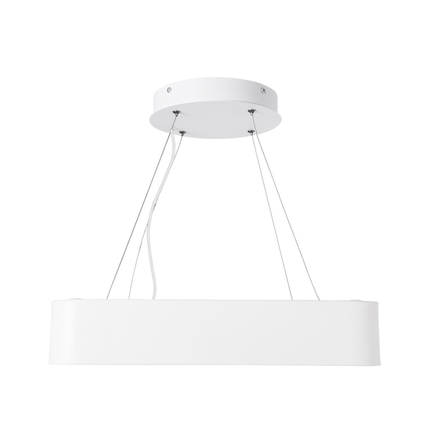 GLOBOSTAR® KAMALA  Μοντέρνο Κρεμαστό Φωτιστικό Οροφής LED 67W 7370lm 120° AC 220-240V IP20 Ρυθμιζόμενο Λευκό CCT με Χειριστήριο από 2700K έως 6000K Dimmable - Lumileds SMD Chip - Λευκό Ματ - Μ40 x Π40 x Υ8cm