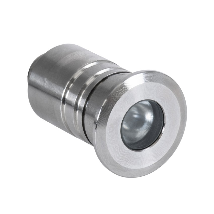 UNDERWATER-DANI  Υποβρύχιο Χωνευτό Φωτιστικό Σποτ Ειδικό για Σιντριβάνια LED 1W 100lm 5° DC 24V Αδιάβροχο IP68 Φ3 x Υ5cm Ψυχρό Λευκό 6000K - Ανοξείδωτο Ατσάλι