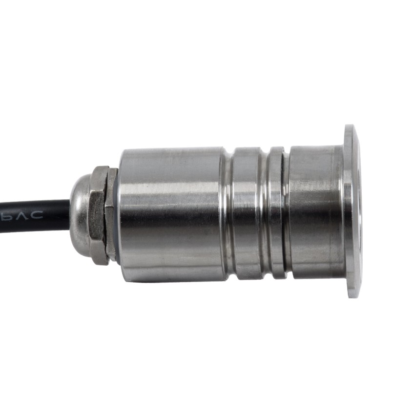 UNDERWATER-DANI  Υποβρύχιο Χωνευτό Φωτιστικό Σποτ Ειδικό για Σιντριβάνια LED 1W 100lm 5° DC 24V Αδιάβροχο IP68 Φ3 x Υ5cm Ψυχρό Λευκό 6000K - Ανοξείδωτο Ατσάλι