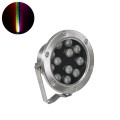 GLOBOSTAR® UNDERWATER-JERRY  Υποβρύχιο Επιφανειακό Σποτ για Σιντριβάνια/Πισίνες LED 12W 1020lm 30° DC 24V Αδιάβροχο IP68 RGBW DMX512 Dimmable - Ανοξείδωτο Ατσάλι 304 - Μ14.5 x Π7 x Υ19cm