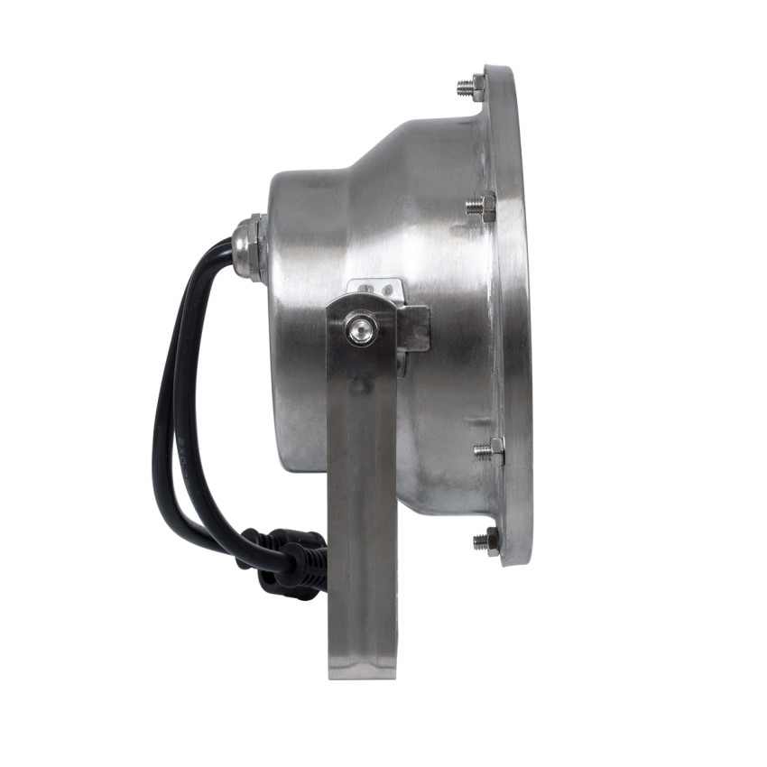 GLOBOSTAR® UNDERWATER-JERRY  Υποβρύχιο Επιφανειακό Σποτ για Σιντριβάνια/Πισίνες LED 12W 1020lm 30° DC 24V Αδιάβροχο IP68 RGBW DMX512 Dimmable - Ανοξείδωτο Ατσάλι 304 - Μ14.5 x Π7 x Υ19cm