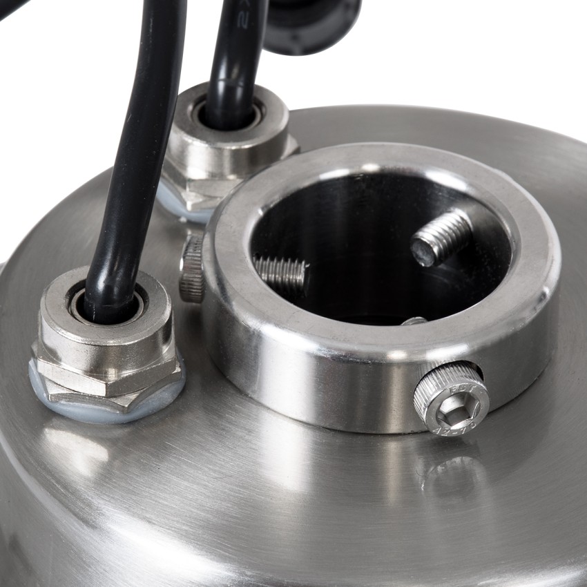 UNDERWATER-DENIS  Υποβρύχιο Χωνευτό Φωτιστικό Σποτ Ειδικό για Σιντριβάνια - Πισίνες - Τζακούζι LED 9W 765lm 30° DC 24V Αδιάβροχο IP68 Φ21 x Υ7.5cm RGBW DMX512 - Ανοξείδωτο Ατσάλι SS304