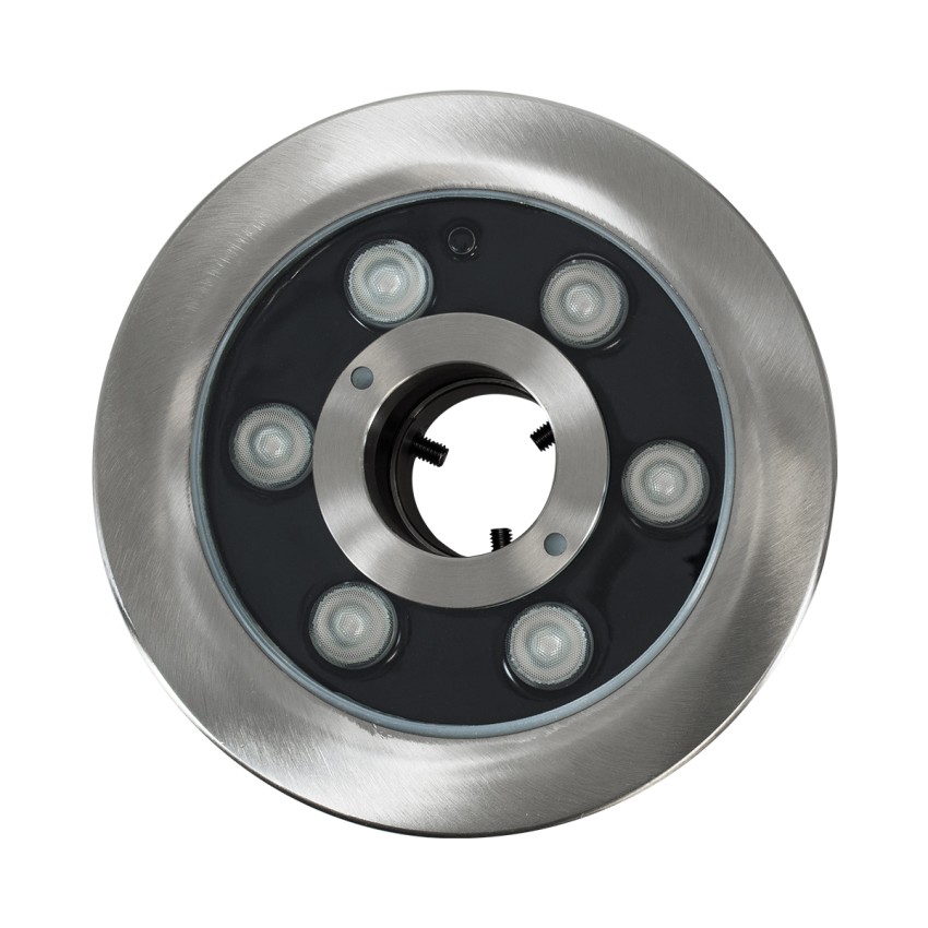 UNDERWATER-DENIS  Υποβρύχιο Χωνευτό Φωτιστικό Σποτ Ειδικό για Σιντριβάνια - Πισίνες - Τζακούζι LED 9W 765lm 30° DC 24V Αδιάβροχο IP68 Φ16.7 x Υ7.5cm RGBW DMX512 - Ανοξείδωτο Ατσάλι SS304