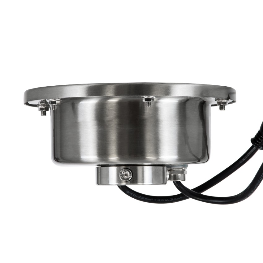 UNDERWATER-DENIS  Υποβρύχιο Χωνευτό Φωτιστικό Σποτ Ειδικό για Σιντριβάνια - Πισίνες - Τζακούζι LED 9W 765lm 30° DC 24V Αδιάβροχο IP68 Φ16.7 x Υ7.5cm RGBW DMX512 - Ανοξείδωτο Ατσάλι SS304