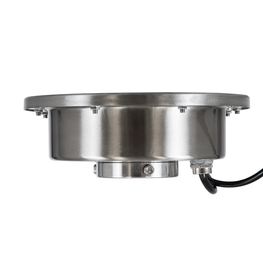 UNDERWATER-DENIS  Υποβρύχιο Χωνευτό Φωτιστικό Σποτ Ειδικό για Σιντριβάνια - Πισίνες - Τζακούζι LED 18W 1530lm 30° DC 24V Αδιάβροχο IP68 Φ21.5 x Υ8cm RGBW DMX512 - Ανοξείδωτο Ατσάλι SS304