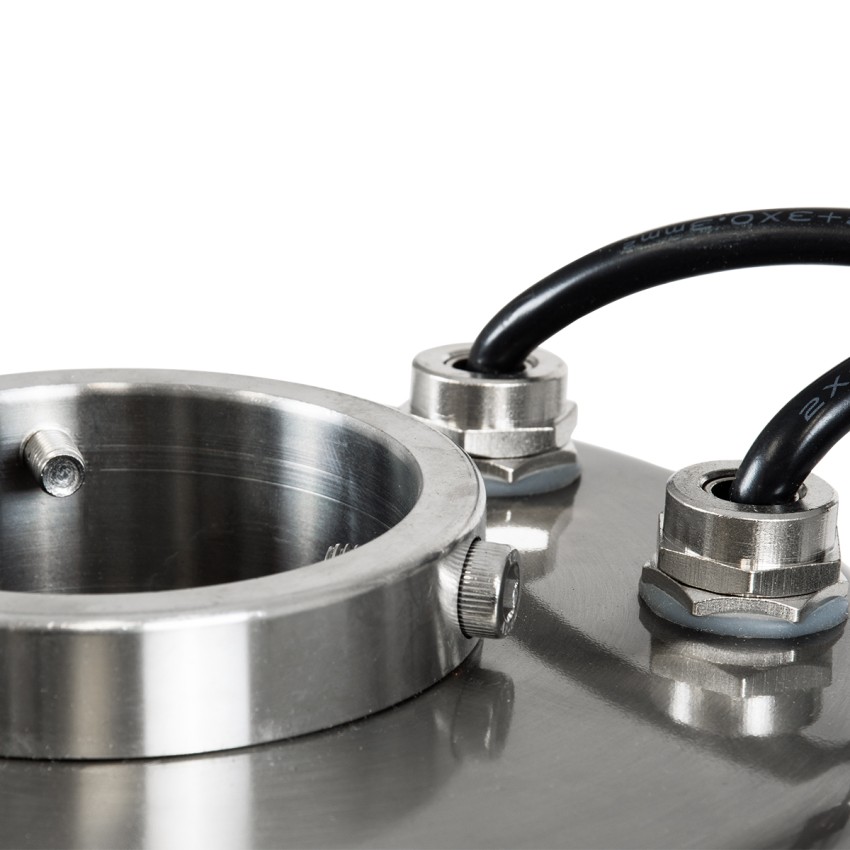 UNDERWATER-DENIS  Υποβρύχιο Χωνευτό Φωτιστικό Σποτ Ειδικό για Σιντριβάνια - Πισίνες - Τζακούζι LED 18W 1530lm 30° DC 24V Αδιάβροχο IP68 Φ21.5 x Υ8cm RGBW DMX512 - Ανοξείδωτο Ατσάλι SS304