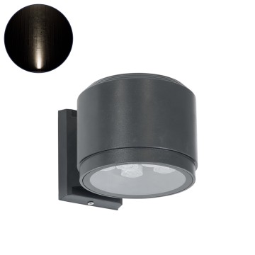 WALLLIGHT-GONA  Φωτιστικό Τοίχου - Απλίκα LED 24W 2280lm 5° DC 24V Αδιάβροχο IP67 Μ13 x Π16.5 x Υ5cm Φυσικό Λευκό 4500K - Γκρι Ανθρακί