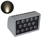 FLOOD-DENA  Επιτοίχιος Προβολέας Wall Washer για Φωτισμό Κτιρίων - Απλίκα & Δαπέδου LED 30W 2850lm 5° DC 24V Αδιάβροχο IP67 Μ18.5 x Π13 x Υ12cm Φυσικό Λευκό 4500K - Γκρι Ανθρακί