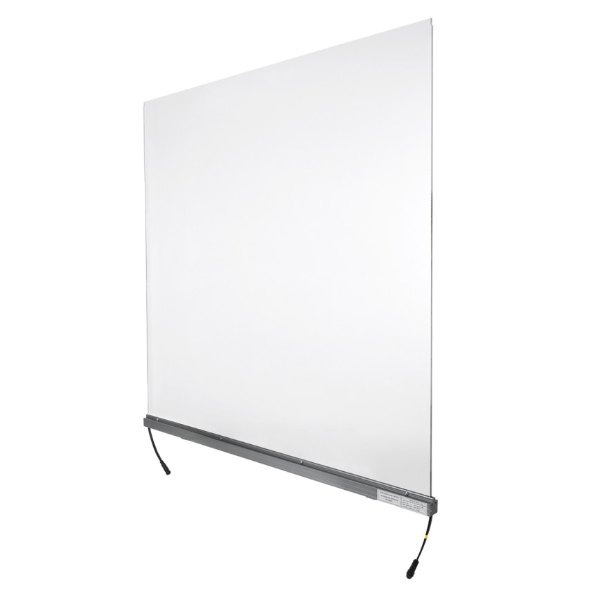 WASHER-PLEXI  Μπάρα Φωτισμού Wall Washer LED 12W 1020lm 15° DC 24V Αδιάβροχο IP65 με Plexiglass Μοριακού Φωτισμού Μ100 x Π3.3 x Υ100cm Πολύχρωμο RGBW DMX512 - Γκρι Ανθρακί