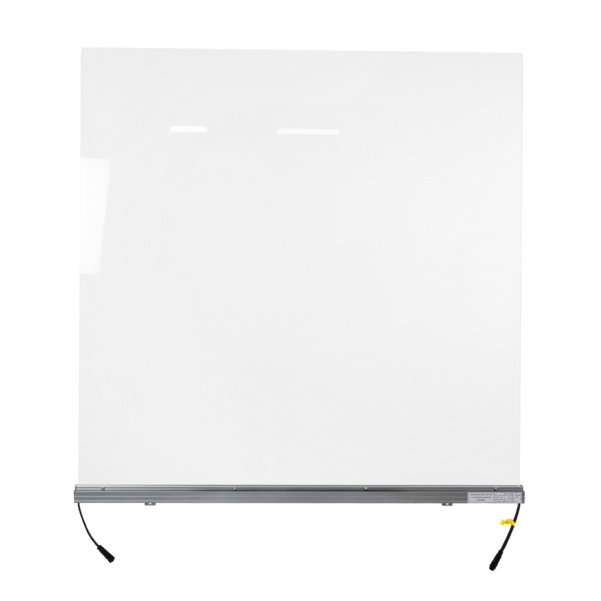 WASHER-PLEXI  Μπάρα Φωτισμού Wall Washer LED 12W 1020lm 15° DC 24V Αδιάβροχο IP65 με Plexiglass Μοριακού Φωτισμού Μ100 x Π3.3 x Υ100cm Πολύχρωμο RGBW DMX512 - Γκρι Ανθρακί