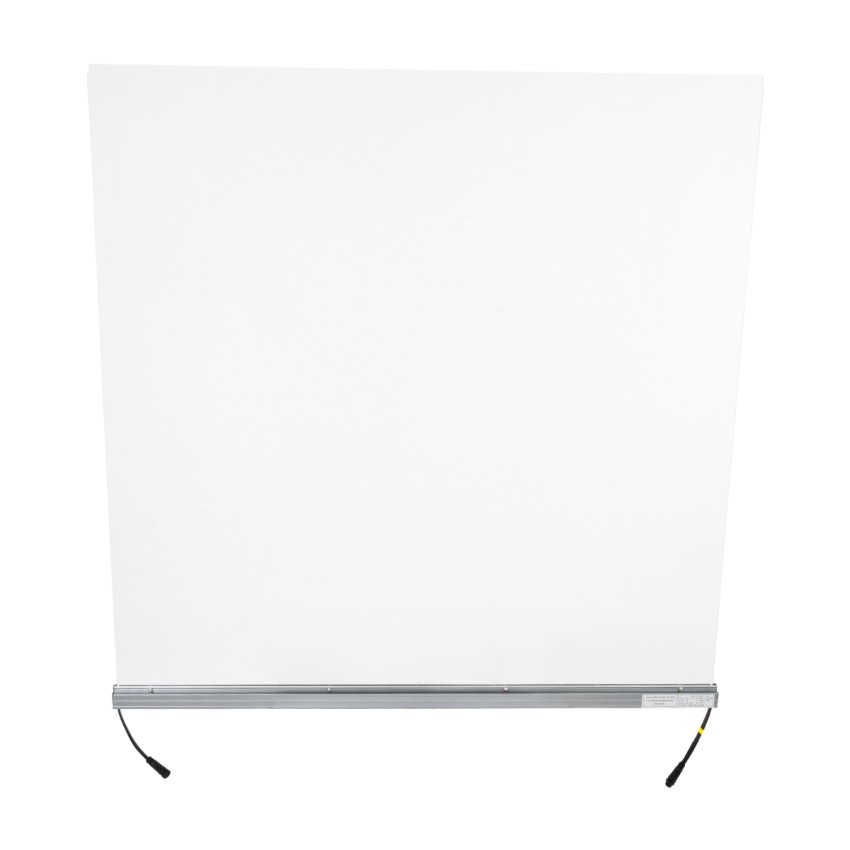 WASHER-PLEXI  Μπάρα Φωτισμού Wall Washer LED 12W 1020lm 15° DC 24V Αδιάβροχο IP65 με Plexiglass Μοριακού Φωτισμού Μ100 x Π3.3 x Υ100cm Πολύχρωμο RGBW DMX512 - Γκρι Ανθρακί