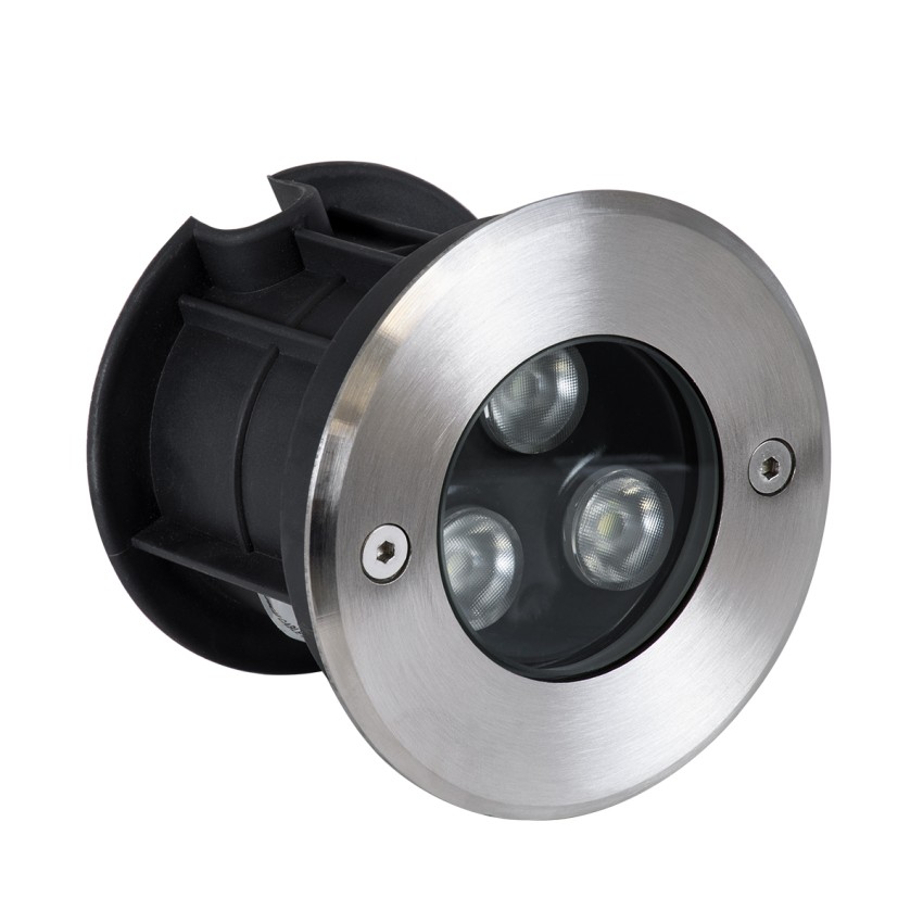 UNDERWATER-JULIA  Υποβρύχιο Χωνευτό Φωτιστικό Σποτ Ειδικό για Σιντριβάνια LED 3W 255lm 15° DC 24V Αδιάβροχο IP68 Φ10 x Υ7.5cm RGBW DMX512 - Ανοξείδωτο Ατσάλι