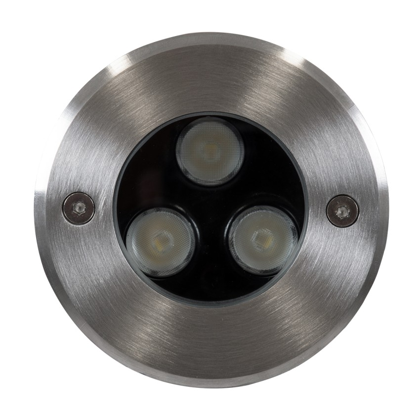 UNDERWATER-JULIA  Υποβρύχιο Χωνευτό Φωτιστικό Σποτ Ειδικό για Σιντριβάνια LED 3W 255lm 15° DC 24V Αδιάβροχο IP68 Φ10 x Υ7.5cm RGBW DMX512 - Ανοξείδωτο Ατσάλι